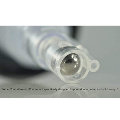 AmeriPour - Measured Pourer - Liquor Bottle Pourers - Collared - Made 100% In The USA. Bar Spouts That Don't Leak - No Cracks, Just A Perfect Cocktail Pour Everytime. Great for Wine Too! (1.50)
