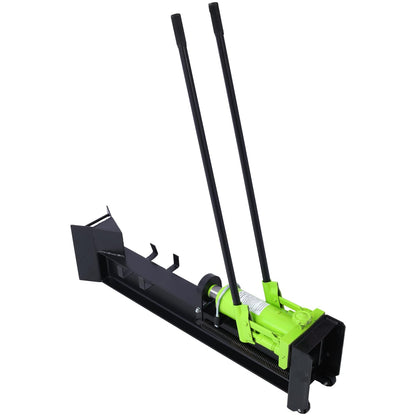 Geelife 10 Ton Horizontal Log Splitter - Steel Blackish Green - Powerful Labor-Saving Machine - Outdoor Use -
