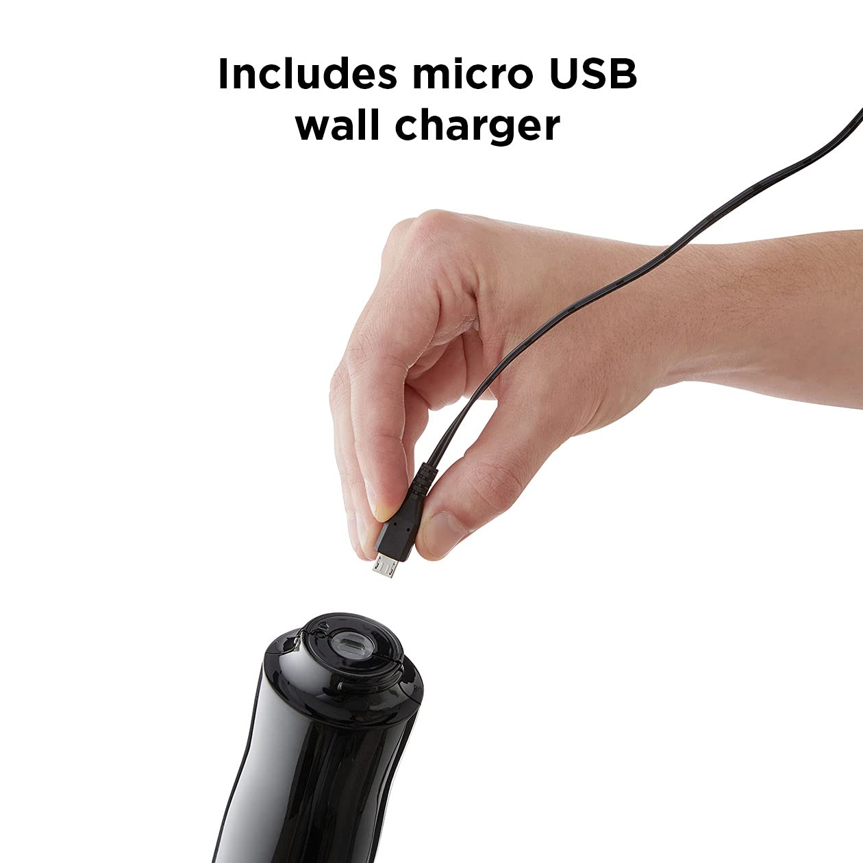 Rabbit Automatic Electric Corkscrew Wine Opener, Cordless Rechargeable, One-Touch Operation, Sleek Shiny Black Finish, Easy to Use for Wine Lovers