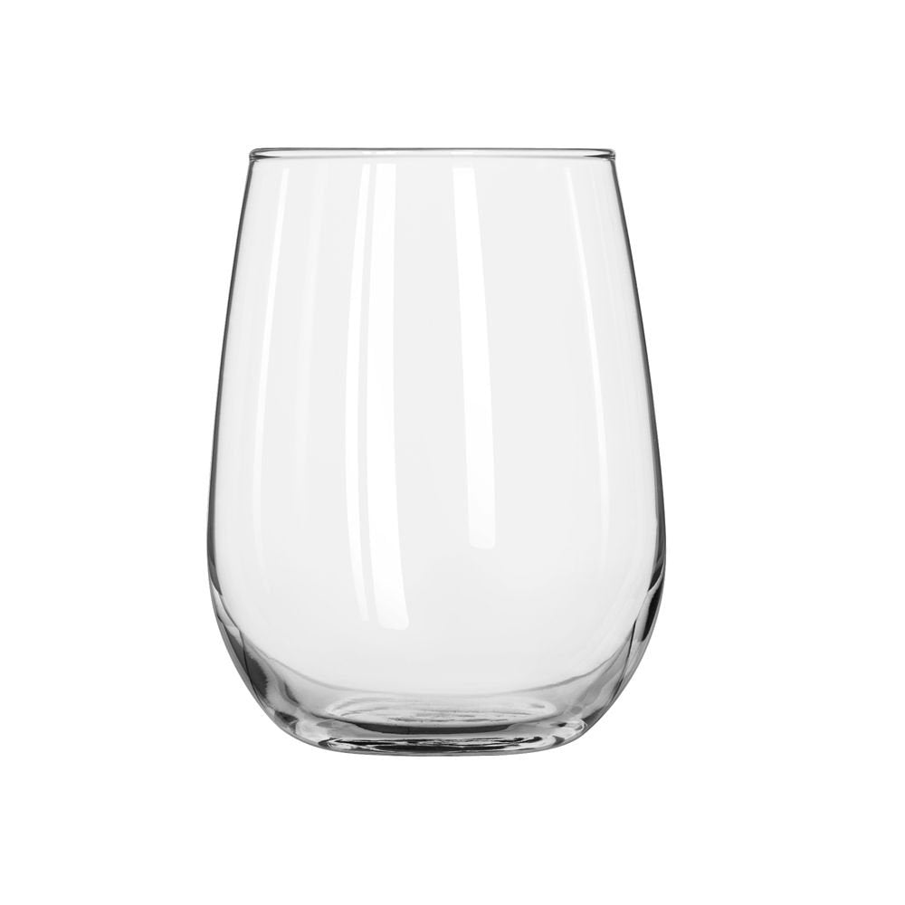 Libbey Glassware Stemless White Wine Glass, 17 oz. - Pack of 12