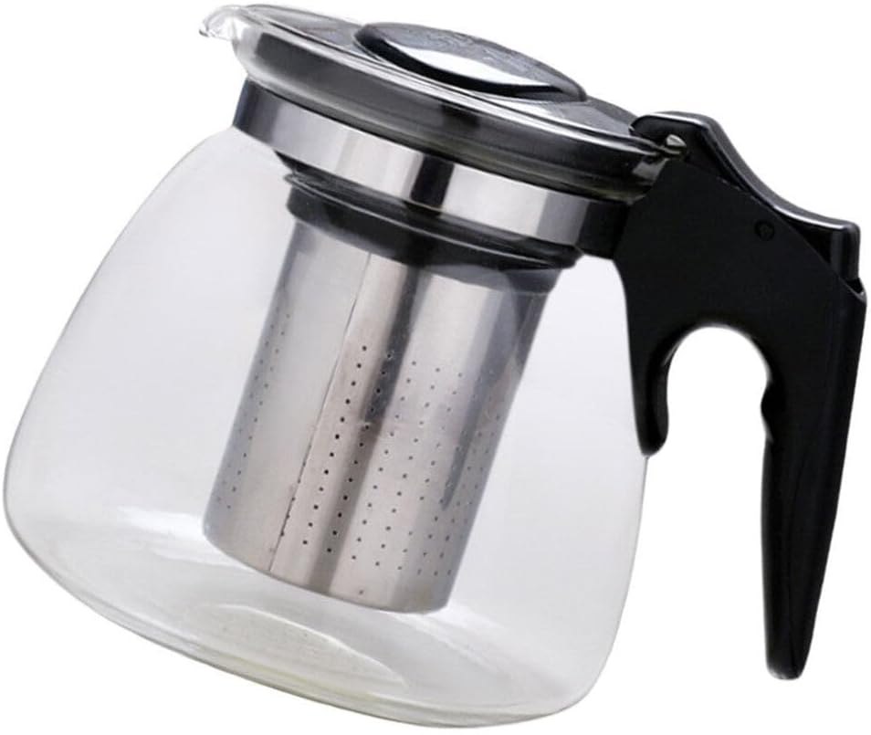 BESTOYARD 33Oz Glass Teapot, Detachable Water Kettle with Infuser for Tea and Iced Coffee Maker