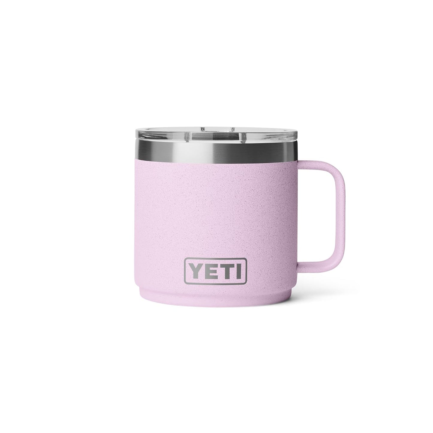 YETI Rambler 14 oz Ceramic Lined Stackable Mug, Vacuum Insulated, Stainless Steel with MagSlider Lid, Cherry Blossom