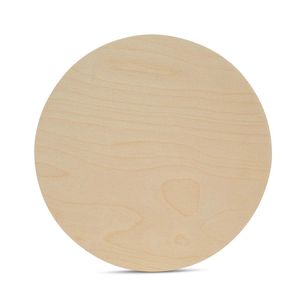 Wood Circles 15 inch, 1/4 Inch Thick, Birch Plywood Discs, Pack of 1 Unfinished Wood Circles for Crafts, Wood Rounds by Woodpeckers