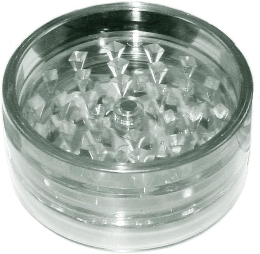 Kitchen Spice Grinder Acrylic, 2pc with Magnet, Clear Color