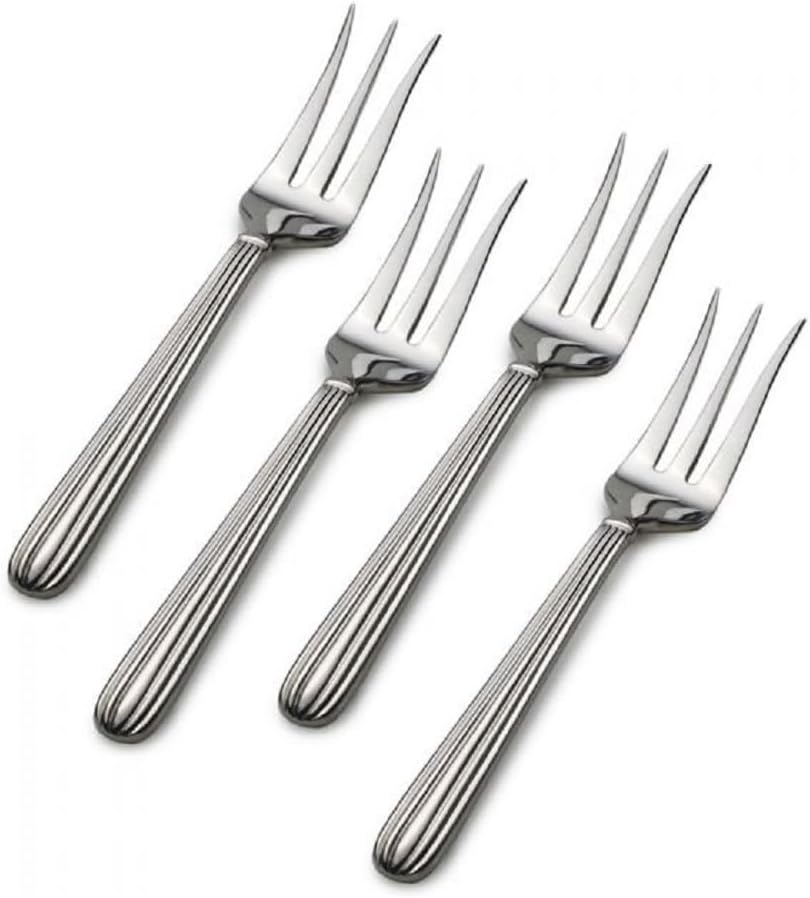 Mikasa 5148180 Stainless Steel Cocktail Fork Set of 4, Italian Countryside
