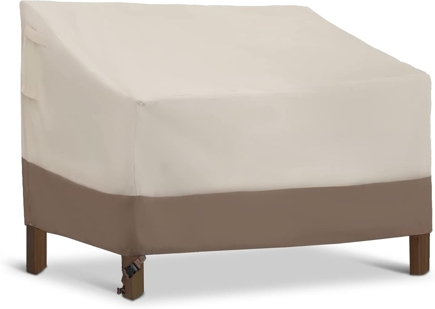 600D 77 34 33 inches HERA'S PALACE Waterproof Outdoor Bench Cover, Heavy Duty Outdoor Sofa Cover, Windproof & Anti-UV