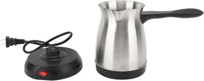 Yunir 600ML Electric Coffee Maker, 6 Cup Stainless Steel Pot, Portable Anti-Slip Kettle for Brewing