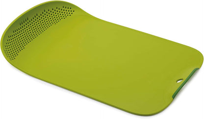 Chop and Drain Plastic Cutting Board with Colander, BPA-Free and Dishwasher Safe
