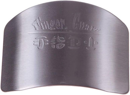 Stainless Steel Adjustable Finger Guard - Safe for Cutting Vegetables and Food
