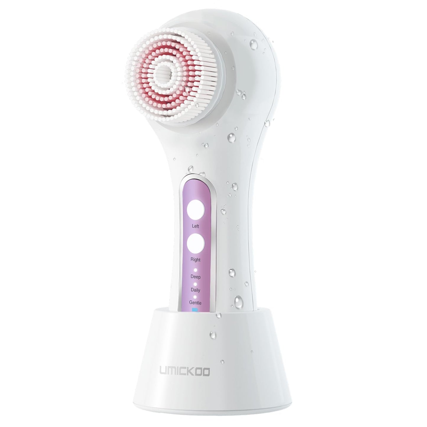 Face Scrubber Exfoliator,Facial Cleansing Brush Rechargeable IPX7 Waterproof with 5 Brush Heads,Electric Face Spin Brush for Exfoliating, Massaging and Deep Cleansing