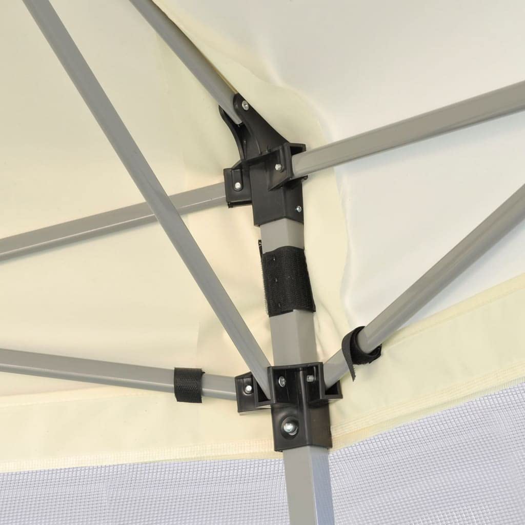 Hexagonal Gazebo Cream White, 11.8x11.8x9.2 ft Outdoor Canopy Tent with Mesh Sidewalls, Portable Pop Up Patio Shelter for Parties, Weddings, Backyard Events Outdoor Structures