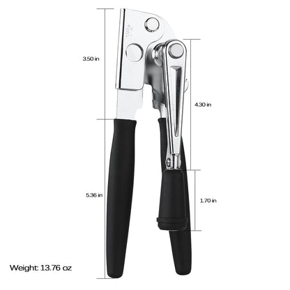 Manual Can Opener,Easy-Grip Hand Crank Can Opener for Seniors & Arthritis - Ergonomic Manual Opener, Heavy Duty for Large Cans, Safe & Comfortable Use at Home or Restaurant