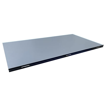 RACK Virgo Table Tennis Conversion Top for Billiard/Pool Table (Gray) – Full-Size 4-Piece Folding Ping Pong Table, Pool Table Tennis Top, Foldable Table Tennis Table