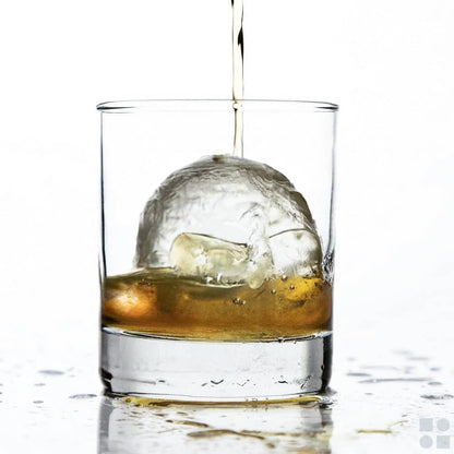 Round Ice Cube Molds – Large Whiskey Ice Ball Maker | BPA-Free Silicone Sphere Mold for Bourbon Cocktails Scotch & Home Bar | Slow-Melting Ice Balls