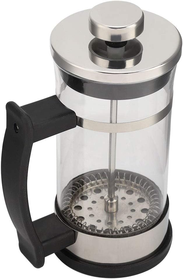 French Press Coffee Maker, Heat Resistant Borosilicate Glass Coffee Press for Kitchen, Travel, Camping