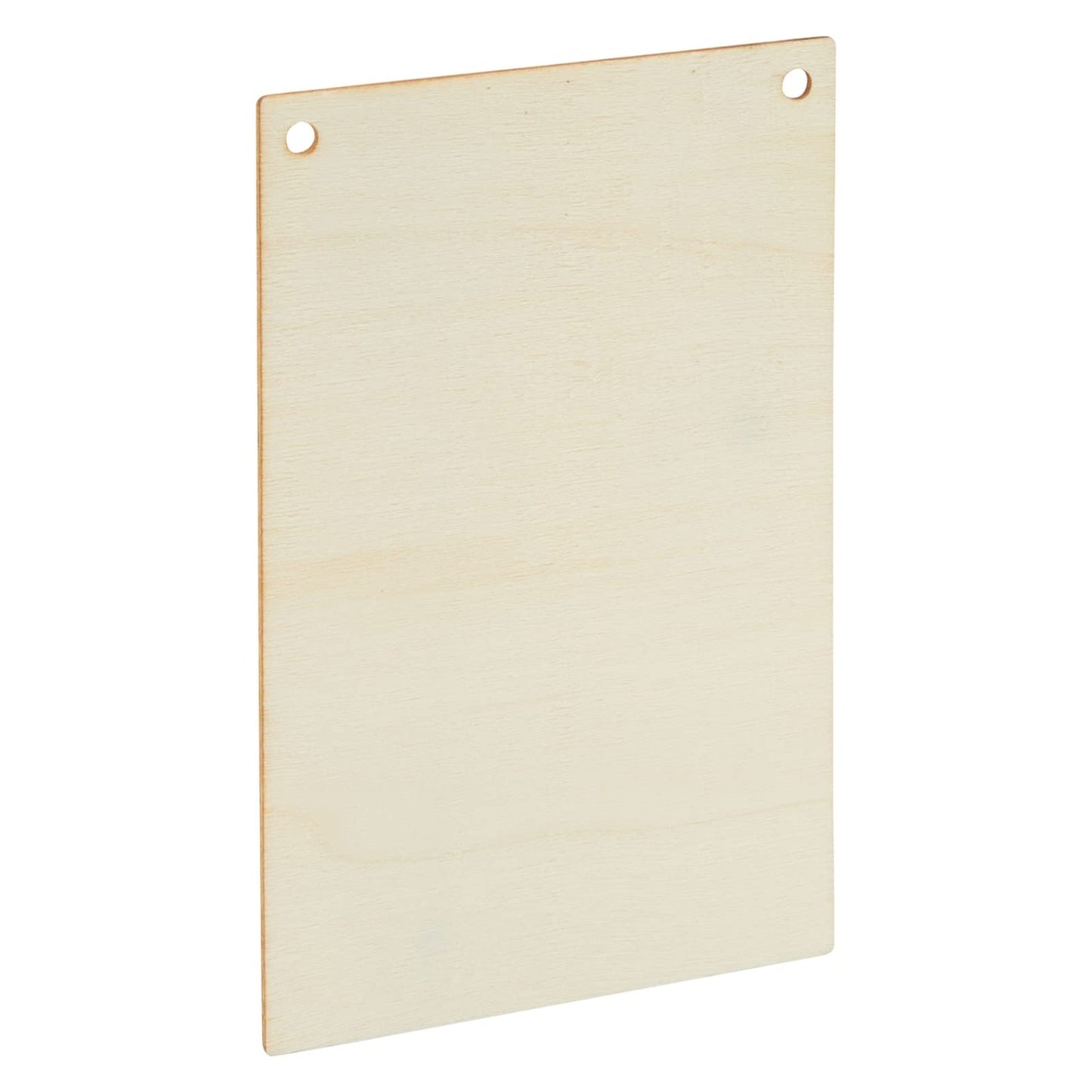 Bright Creations Unfinished Wood Craft Blanks - 3.75 x 5.75 in, Pack of 50 - Jute String Included for Blank Wood Signs & Banners - Great for Stenciling, String Art & DIY Painting - Wooden Plaques Bulk