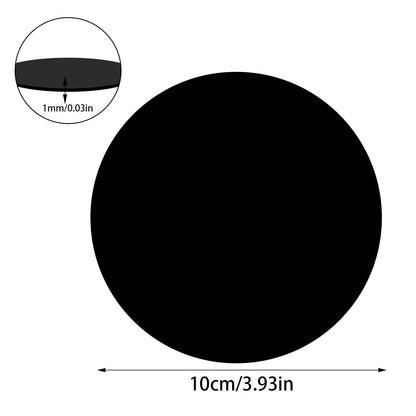 DARENYI 30Pcs 4 inch Black Acrylic Discs Acrylic Circle Blanks, Round Acrylic Sheets Boards 0.04inch Thick Plexiglass Plastic Panels for DIY Craft, Sign, Paintings, Cake Decor