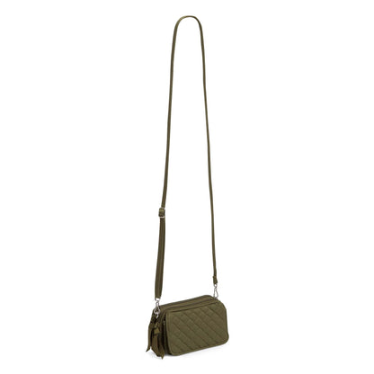 Vera Bradley Cotton All in One Crossbody Purse with RFID Protection