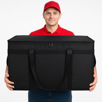 Bodaon 10-Pack Insulated Food Delivery Bag, XXXL Catering/Pizza Cooler Bags, Rideshare Delivery Bag, Thermal Cold/Hot Styrofoam Carrier for Travel/Shopping/Car, Warmer/Frozen