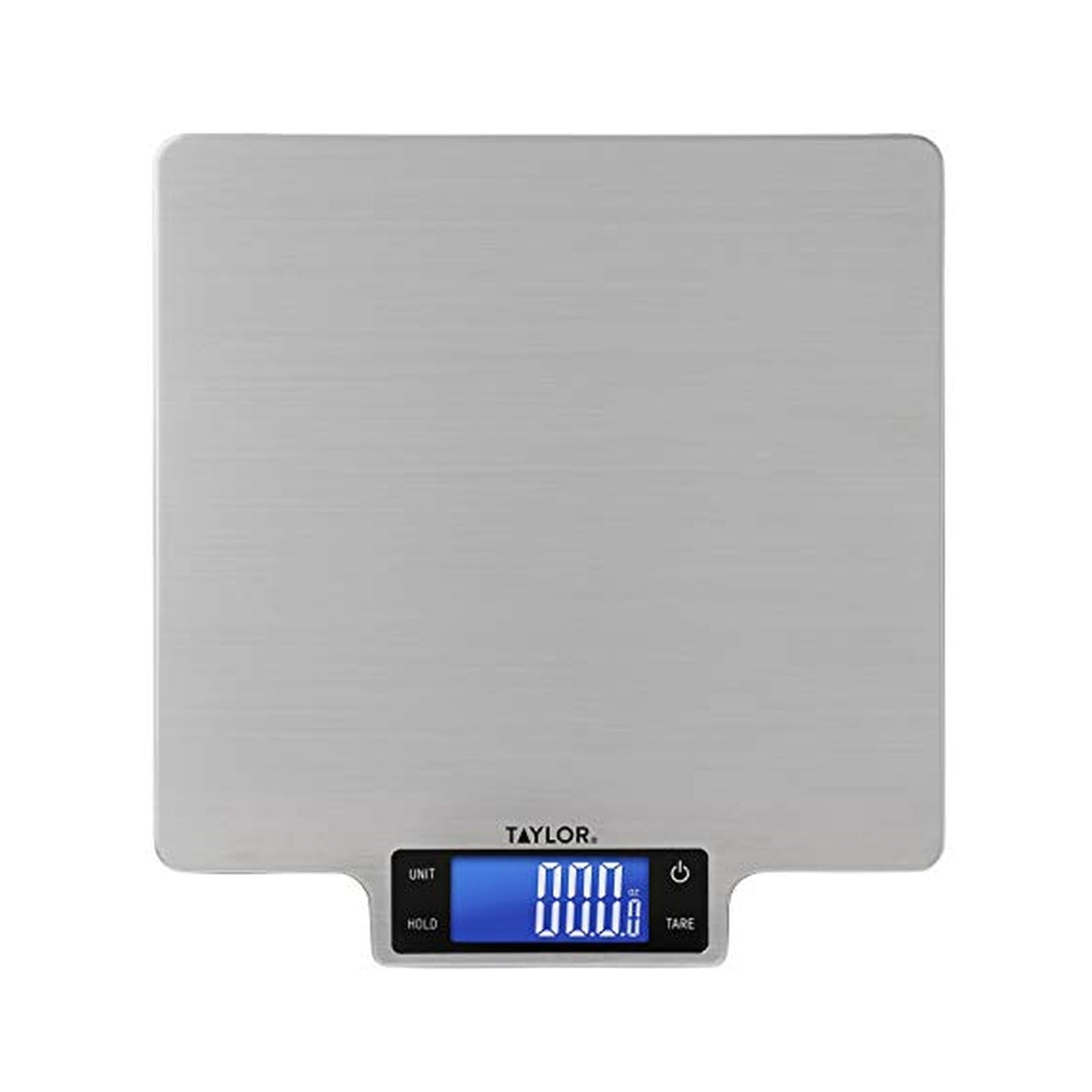 Taylor 22lb Ultra-Precise Digital Stainless Steel Household Kitchen Scale, One, Silver