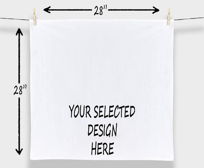 Handmade Funny Bathroom Towel, 100% Cotton Funny Flour Sack Hand Towel for Bath, 28x28 Inch Gift (Home is Where...)