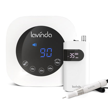 Lavinda UV LED Nail Lamp, Cordless Nail Lamp 54W UV Light for Gel Nails & Professional Nail Drill Machine, 35000RPM Electric Nail File