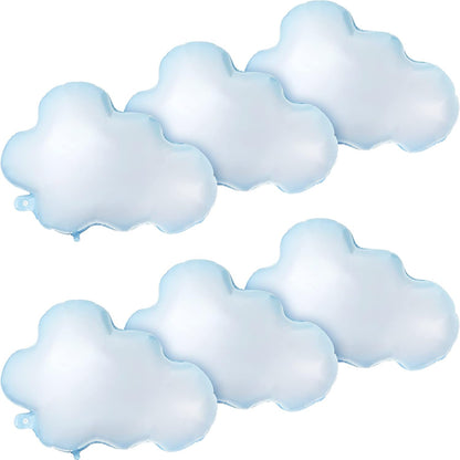 Sumind 28-Inch White Cloud Balloons - Cute Foil Decorations for Birthday, Baby Shower & Wedding Parties (Light Blue)