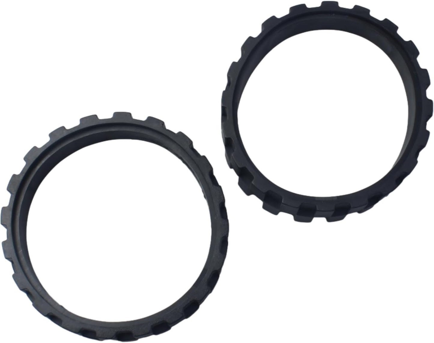 FDXGYH 2 Pcs Replacement Tires, Black Anti-Slip Wheel Tires Accessories for Sweeper/Cleaning Robot