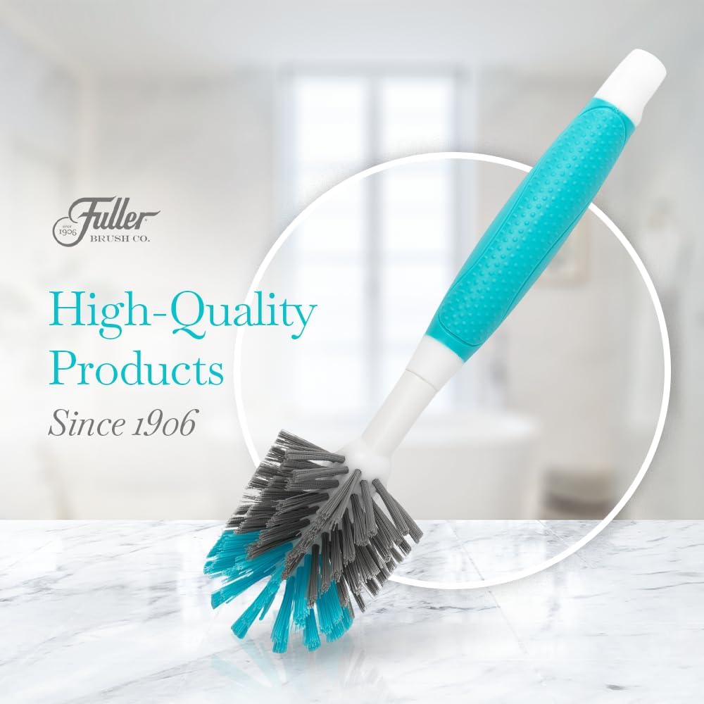 Fuller Brush Premium Dishwash Brush – Heavy-Duty Kitchen Cleaning Brush with Ergonomic Handle & Non-Scratch Bristles – Ideal for Scrubbing Dishes, Pots, Pans, Sink, and Cookware