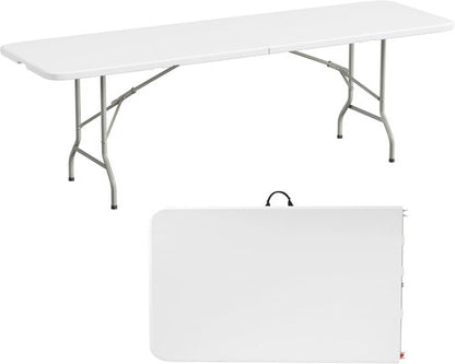 Elevon Heavy Duty Folding Table - 8 Feet Adjustable Height | Portable for Indoor & Outdoor Use