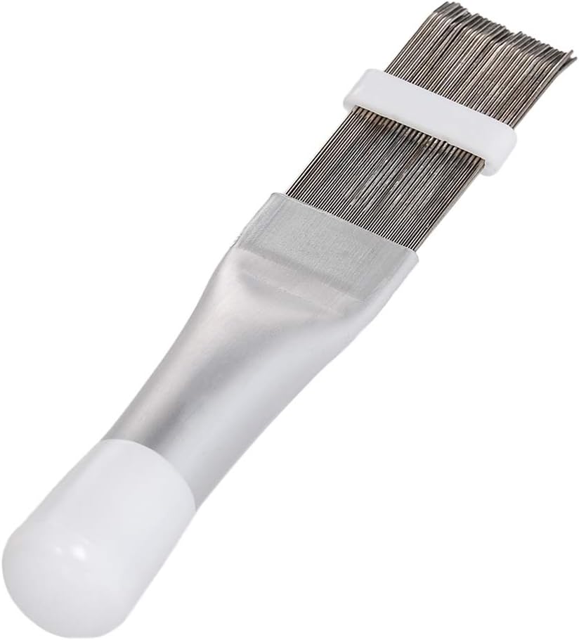 2 PCS Stainless Steel Fin Comb, Air Conditioner Fin Cleaner Repair Tool, Air Conditioning Brush