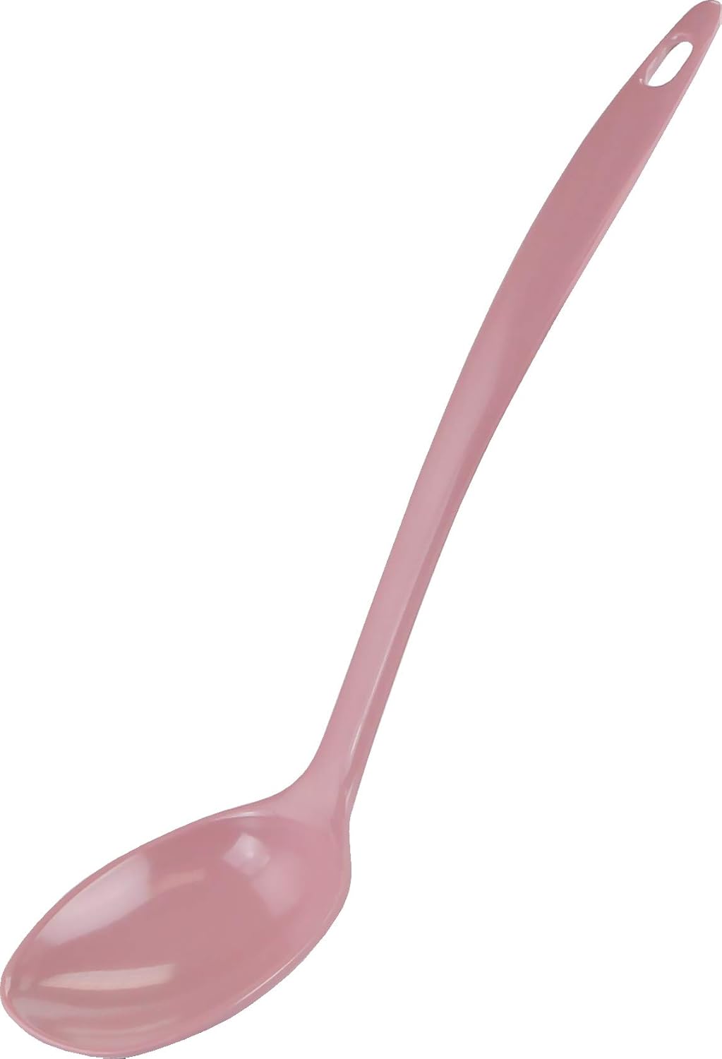 Reston Lloyd 11 inch Cooking Spoon, Heat Resistant BPA Free Melamine Utensil, Set of 6, Pink