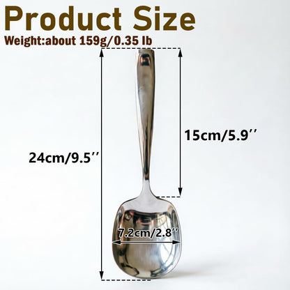 Txhlyx Large Serving Spoons Set of 2 – Heavy Duty 316L Stainless Steel Serving Spoon for Buffet – Dishwasher Safe, 9.5 Inch