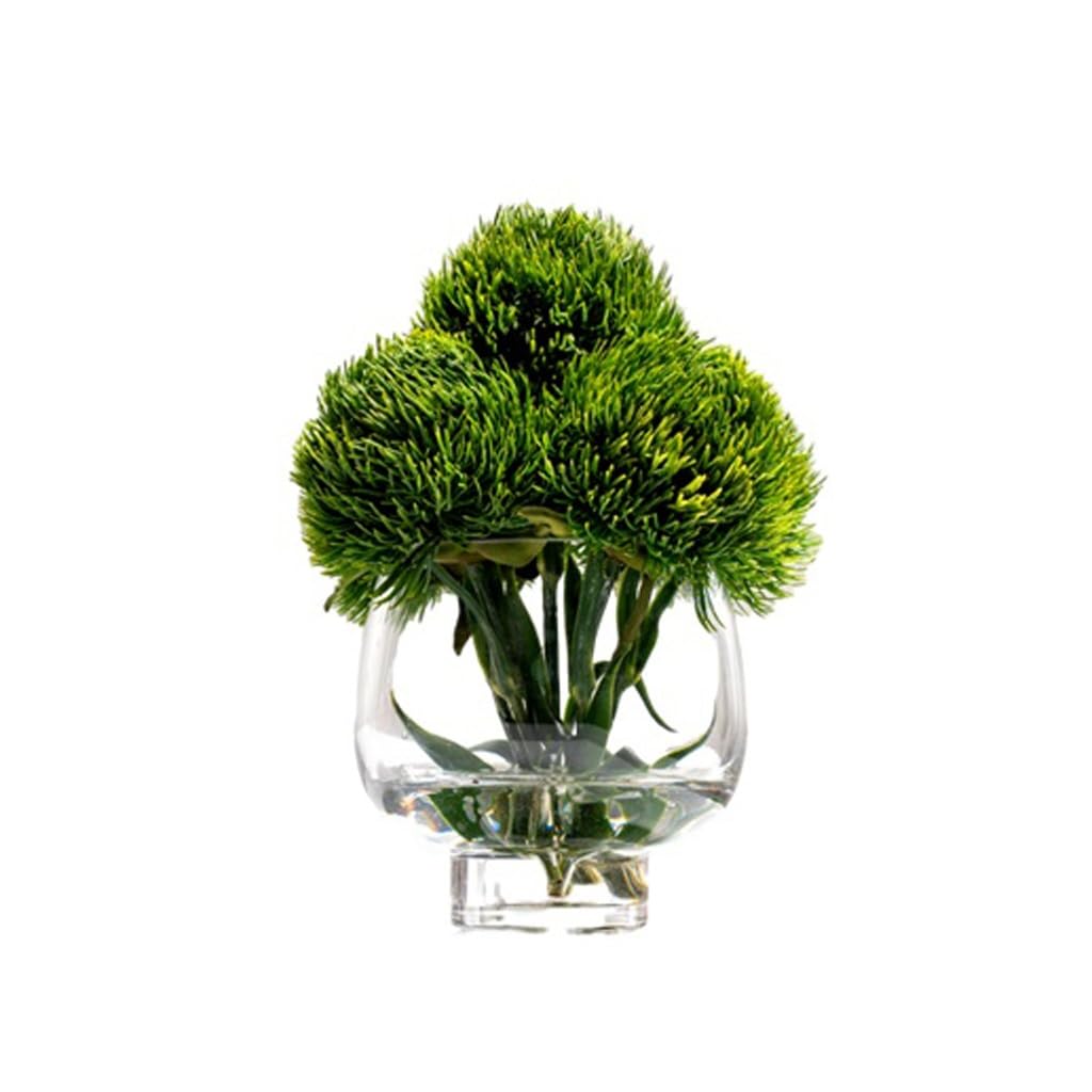 Creative Glass Flower Arrangement Artificial Front Desk Hotel Restaurant Light Luxury Table Fake Plants