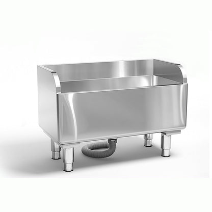 Stainless Steel Floor Mop Basin - Mounted Sink for Commercial Use (31.49'16.1'21.6')