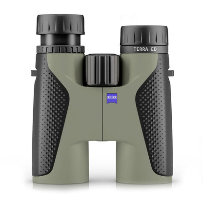 ZEISS Terra ED Binoculars 10x42 Waterproof, and Fast Focusing with Coated Glass for Optimal Clarity in All Weather Conditions for Bird Watching, Hunting, Sightseeing, Black-Green (Black-Green)