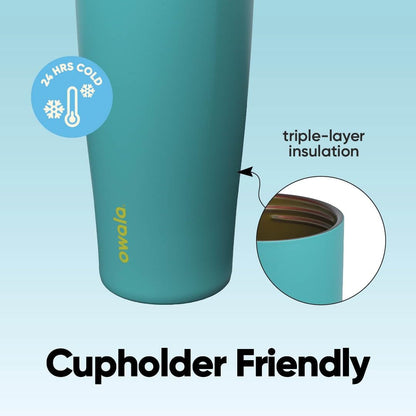 Owala FreeSip Sway Insulated Stainless Steel Water Bottle with Two-Way Spout, Built-In Straw and Bucket Handle, Made for Travel, School, and Sports, 30oz, BPA Free, Leak Proof, Summer Sweetness