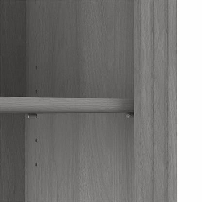 Bush Home Saratoga Tall 5 Shelf Bookcase - Set of 2 in Modern Gray