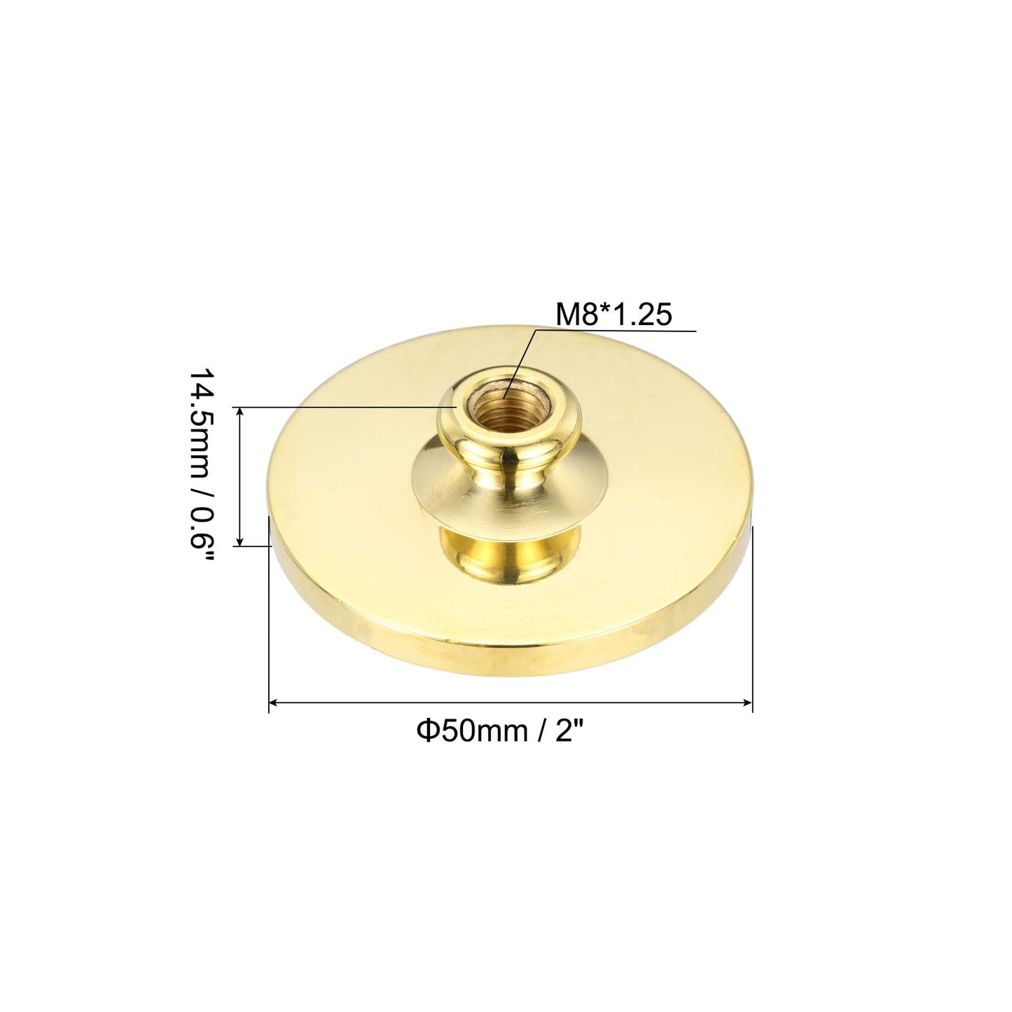 PATIKIL 50mm Blank Wax Seal Stamp, 3 Pack Round Sealing Wax Stamp Vintage Retro Brass Head for Envelope Invitation Cards