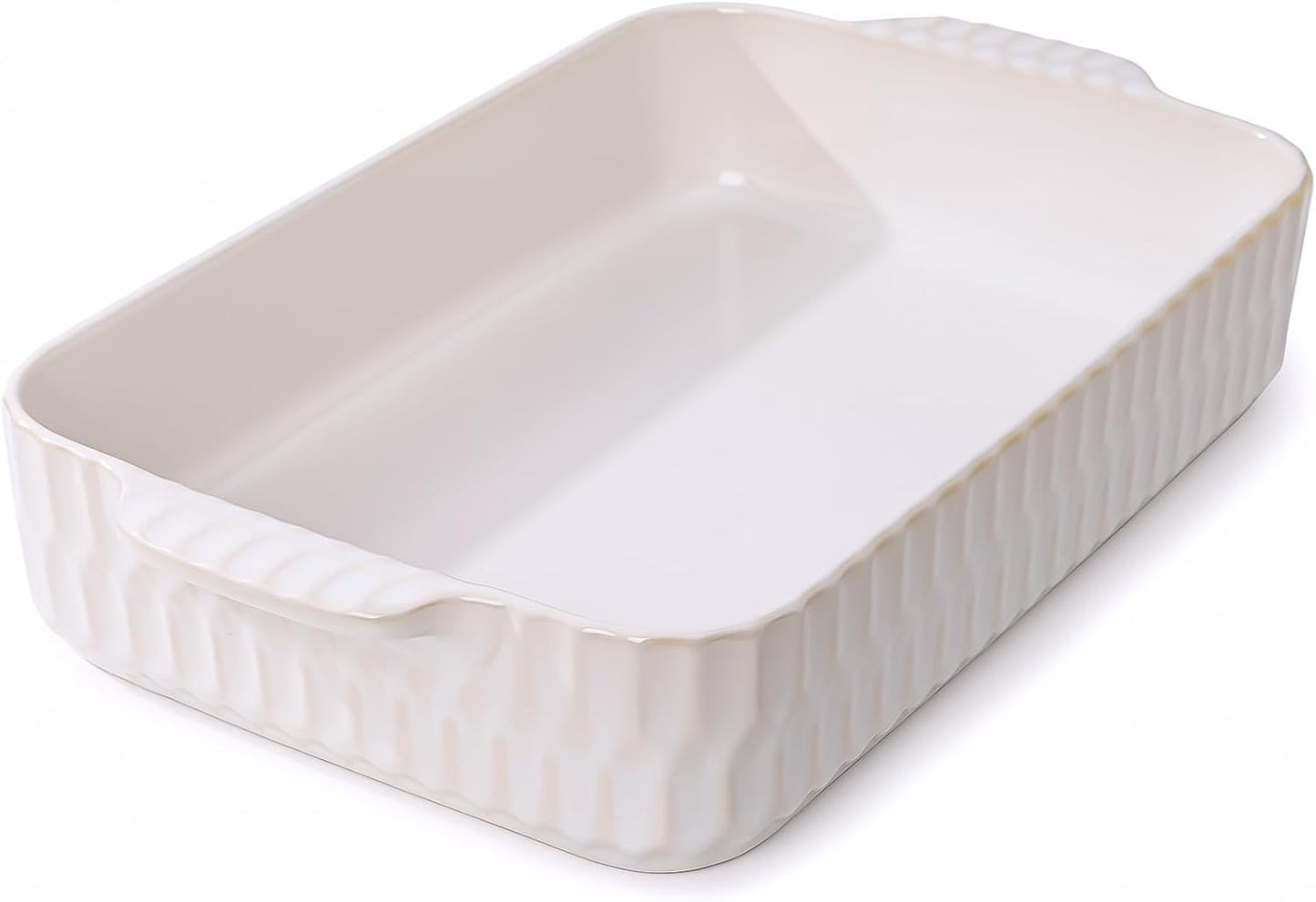 Regine Switzerland 4.7QT Casserole Dish - Large 9x13” Ceramic Lasagna Pan with Handles | Perfect for Baking and Gifts