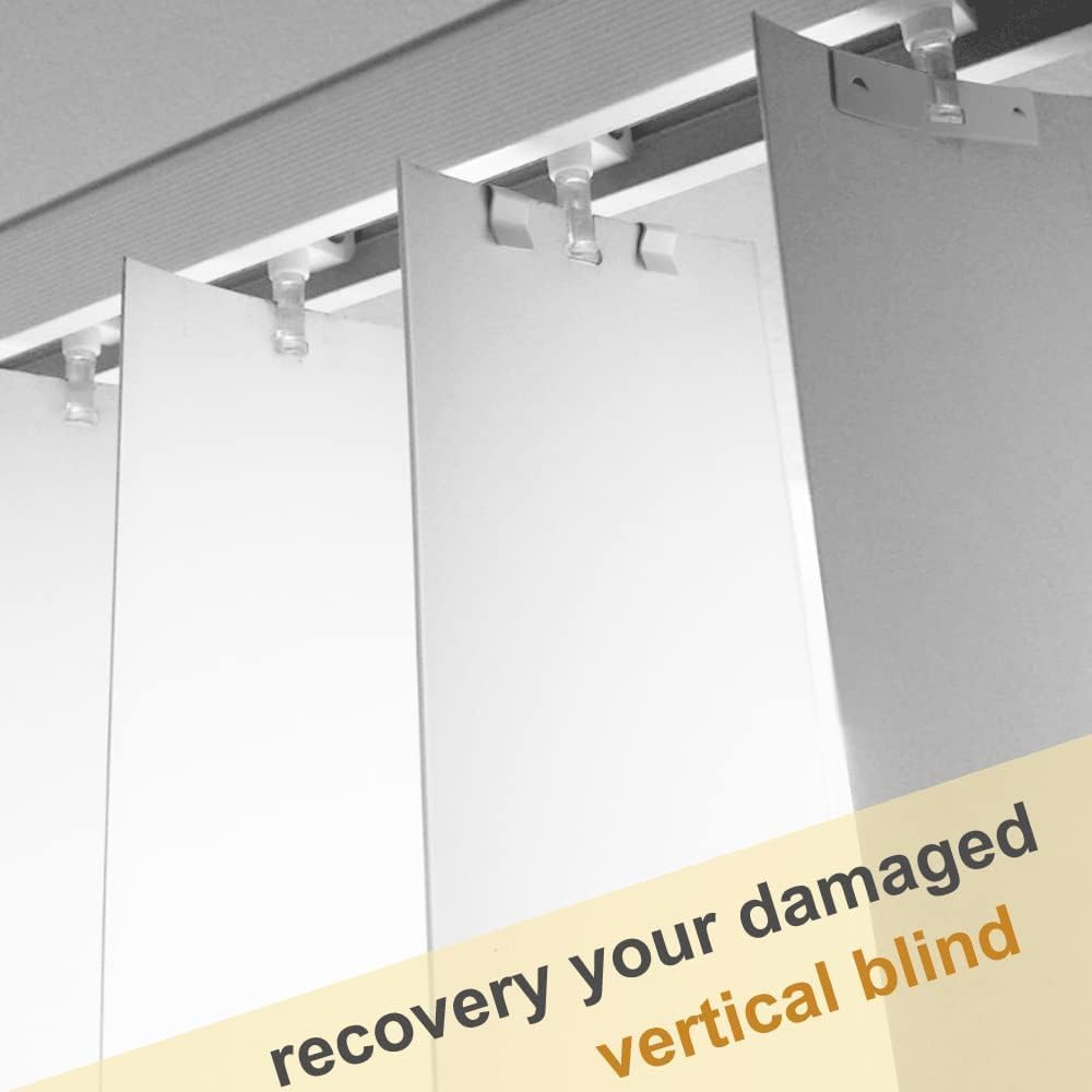 25PCS Metal Vertical Blind Repair Vane Savers, Vertical Blinds Repair Kit for Replacement Slats
