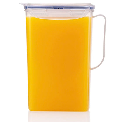 LocknLock Aqua Fridge Door Water Jug | Clear Pitcher | BPA Free Plastic Pitcher with Lid | 2 Quart Pitcher with Lid for Water, Juice, Tea & More Beverages, Clear