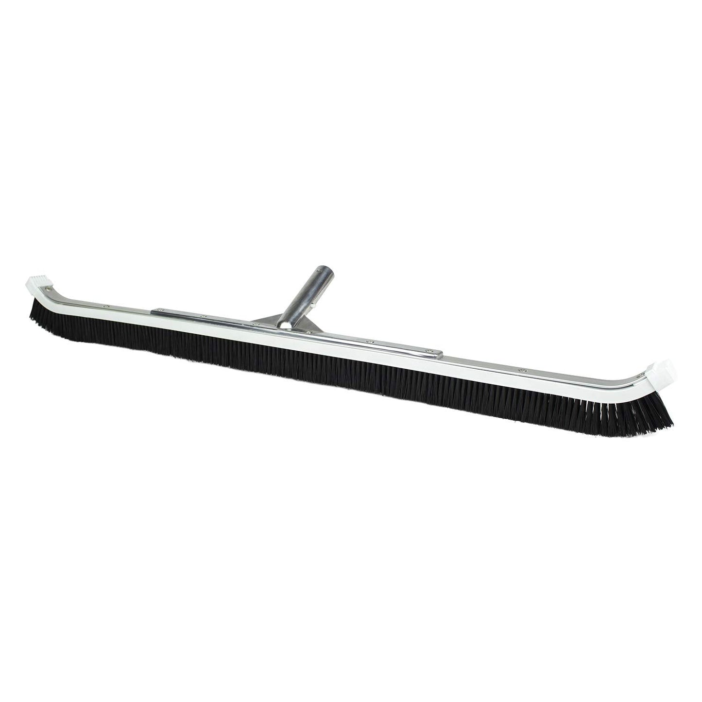 Poolmaster 36-Inch Commercial Pool Brush - Heavy-Duty Aluminum Back & Curved Nylon Bristles