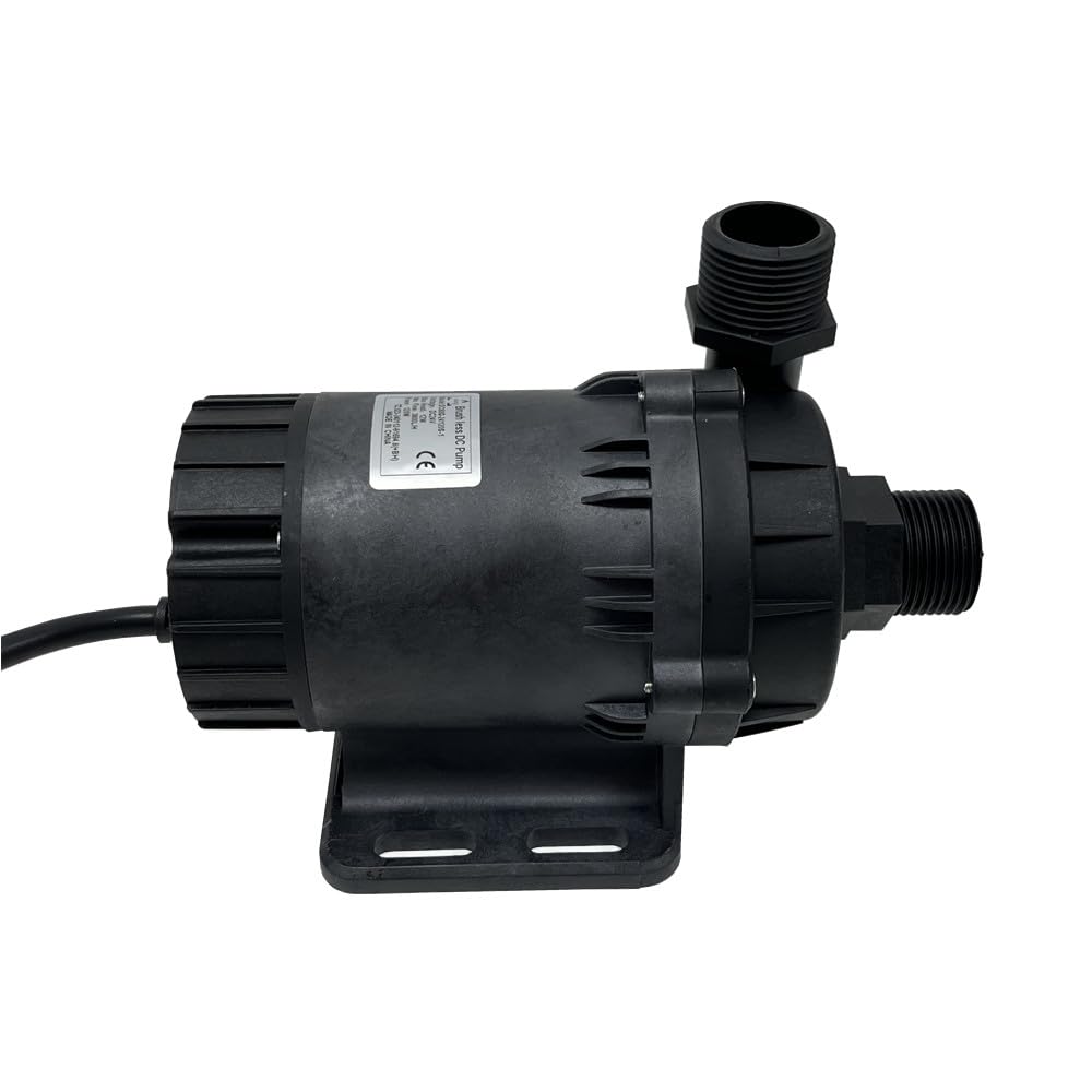 SHYSKY Heavy Duty Low Noise 24V 120W Micro Brushless DC Water Pump DC60G-24120S-1 39ft 1003GPH, DRY RUN Protection, For Cooling Circulation Pressure Sys