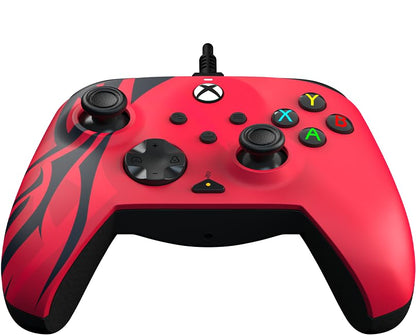 PDP Gaming Xbox Series X|S Red Bundle: REMATCH Wired Gamepad Controller & AIRLITE Wired Headset with Mic, Licensed Xbox One Gamepad, Customizable Joysticks/Triggers in App, Windows PC, Red and Black