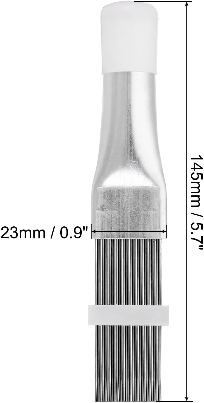 PATIKIL Air Conditioner Fin Comb, 3 Pack Stainless Steel Coil Cleaner Brush for Radiator Evaporator Repair