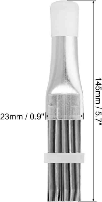 PATIKIL Air Conditioner Fin Comb, 3 Pack Stainless Steel Coil Cleaner Brush for Radiator Evaporator Repair