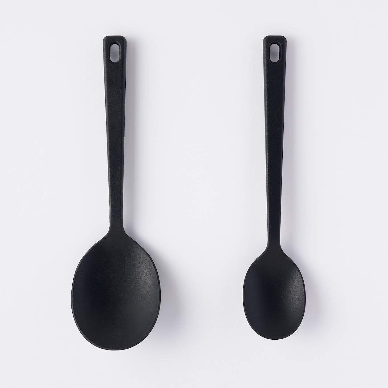 Silicone Cooking Spoon: Small 25cm Black