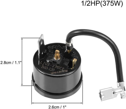 Replacement Part NEW 1/2HP 375W Refrigerator Thermal Overload Protector Compressor