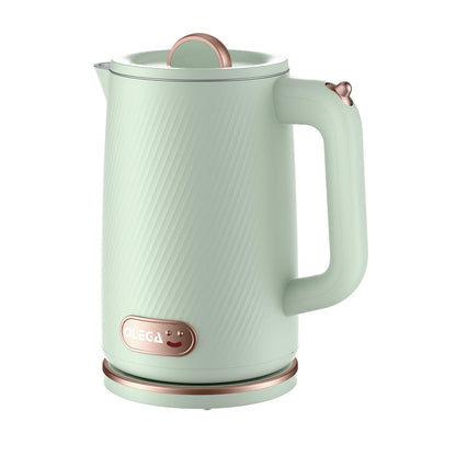 OLEGA Electric Kettle - 1500W Electric Tea Kettle 1.8L Stainless Steel Inner Electric Kettles for Boiling Water Auto Shut Off Boil-Dry Protection Electric Water Kettle for Coffee Tea Green